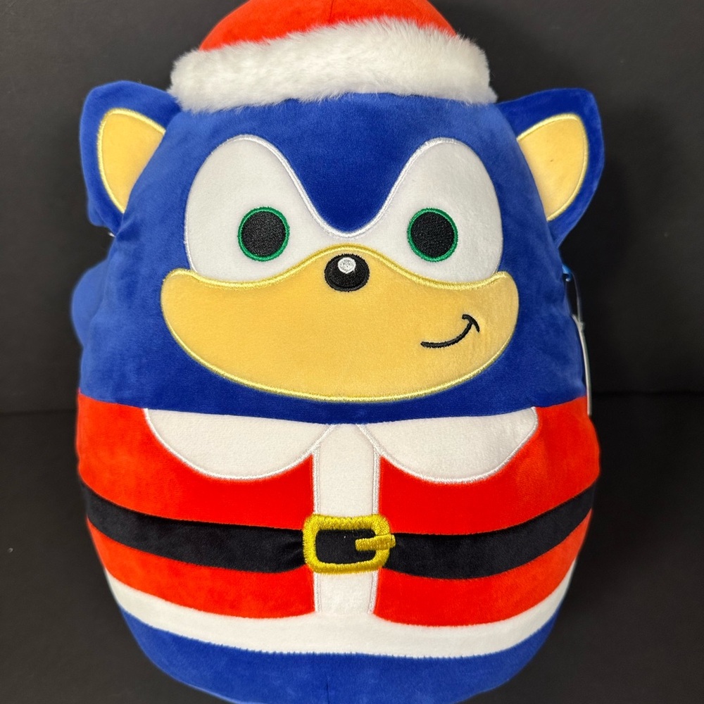 Squishmallows Target Excl. 12" Christmas Santa Hat Suit SEGA Sonic the Hedgehog